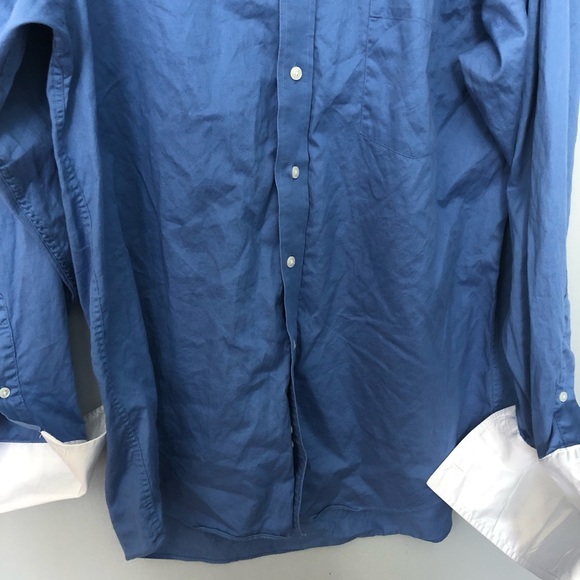 Donald Trump signature luxury french cuff blue Dress shirt 16 - Picture 5 of 8